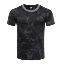 Tactical Black Quick Dry Breathable T-Shirt - X Large