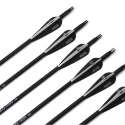 30 Inch Black White Mixed Carbon Arrows X 24