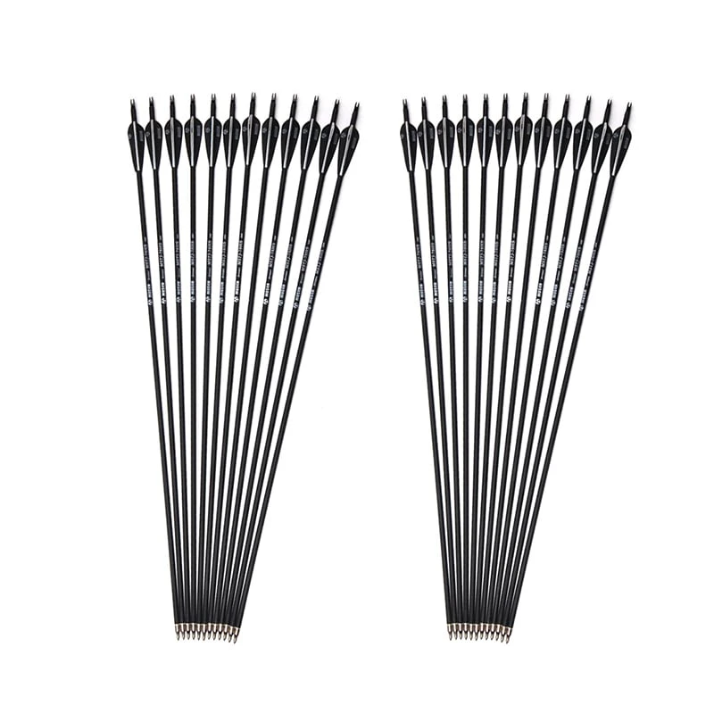 30 Inch Black White Mixed Carbon Arrows X 24 5 30 Inch Black White Mixed Carbon Arrows X 24 - Image 5