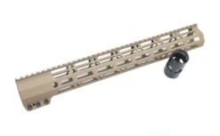 Tan M-Lok Clamping Free Float Handguard 12 Inch